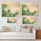 Designart - Pine Tree Branches - Traditional Print on Natural Pine Wood